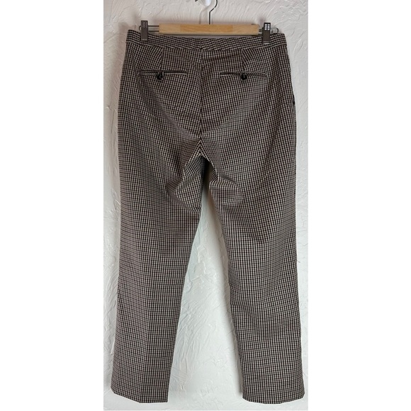 Theory Women’s Wool Blend Straight Leg Plaid Pants Brown/Tan Lightweight, size 6 - Picture 7 of 10
